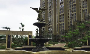 Fiberglass statue garden sculpture