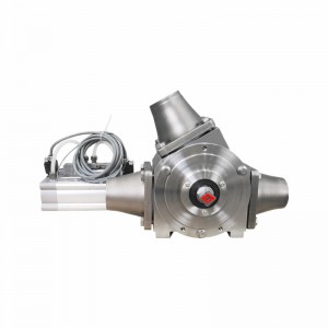 Pneumatîk Stainless Steel Powered 2 Way valve Diverter