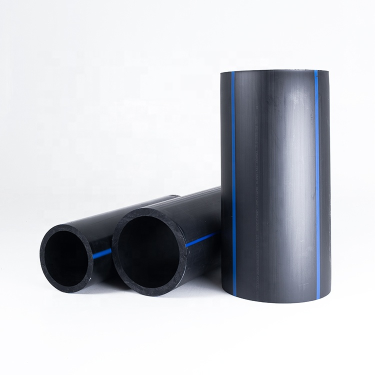Tubo de HDPE negro/tubo de suministro de agua de polietileno precio de tubo de agua de plástico