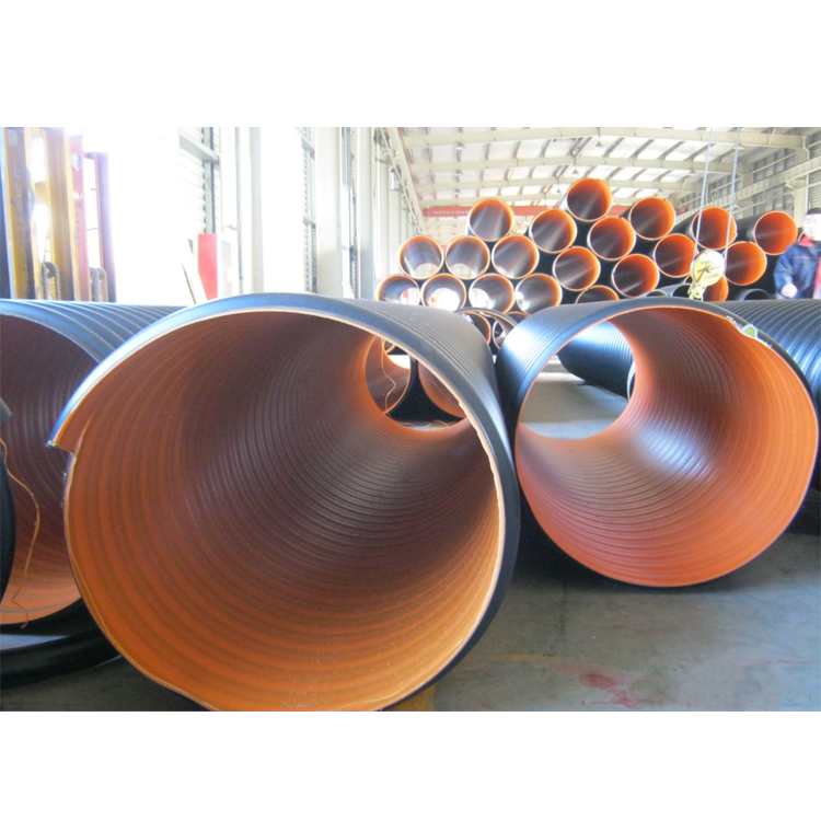 factory direct sale double wall spirally pipe drainage HDPE sewage pipe