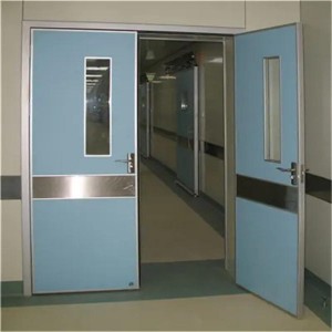 ပူပူနွေးနွေးဆေးရုံတံခါး stainless steel သတ္တုတံခါးလျှပ်စစ်လျှောတံခါး