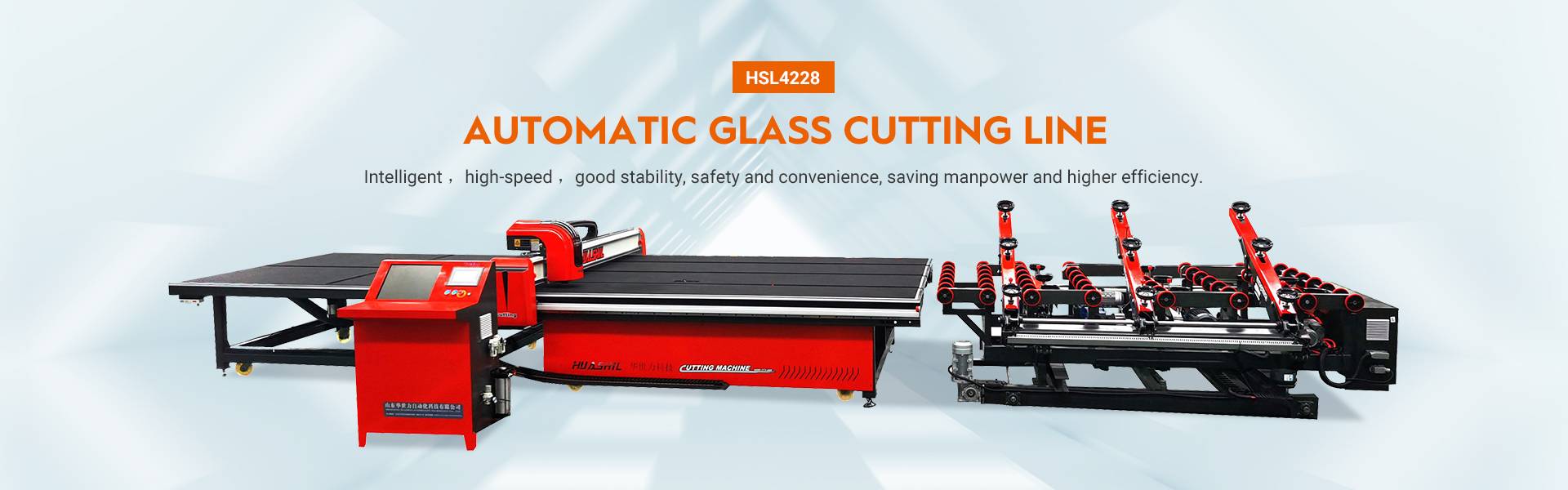 Automatic glass cutting line