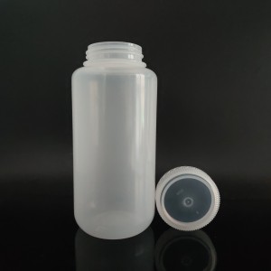 1000ml प्लास्टिक अभिकर्मक बाटल्या, PP, रुंद तोंड, पारदर्शक / तपकिरी