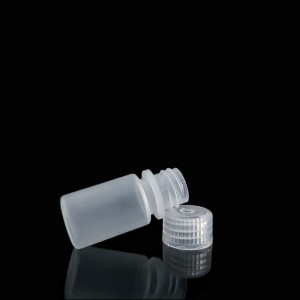 HDPE/PP széles szájú, 15 ml-es műanyag reagens flakonok, natúr/fehér/barna