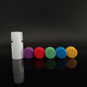 HDPE/PP 4ml-1000ml Պլաստիկ ռեակտիվ շշեր, բնական/սպիտակ/շագանակագույն, նեղ բերանով/լայն բերանով