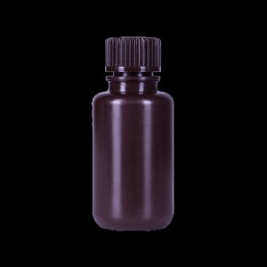 plastreagensflaskor, HDPE, smal mun, 30ml~1000ml, brun