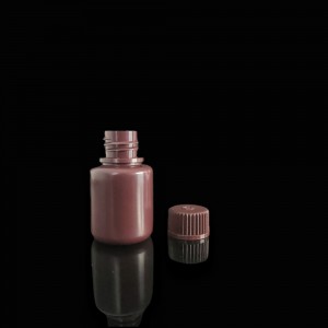 HDPE/PP 30 ml plastmasas reaģentu pudeles, šauras mutes, dabīgas/baltas/brūnas