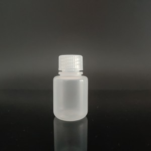 30 ml plastikreaktiivi pudelid, PP, kitsas suu, läbipaistev / pruun