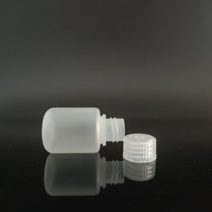 Botol reagen plastik 30ml, PP, Mulut sempit, transparan / coklat