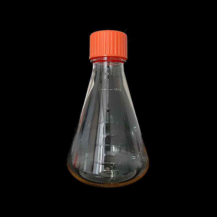 Erlenmeyer-flesse, 500 ml, geventileerde dop