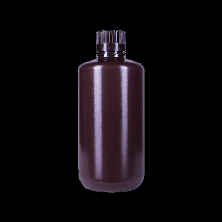Botellas de plástico para reactivos, HDPE, Boca estrecha, 30ml~1000ml, marrón
