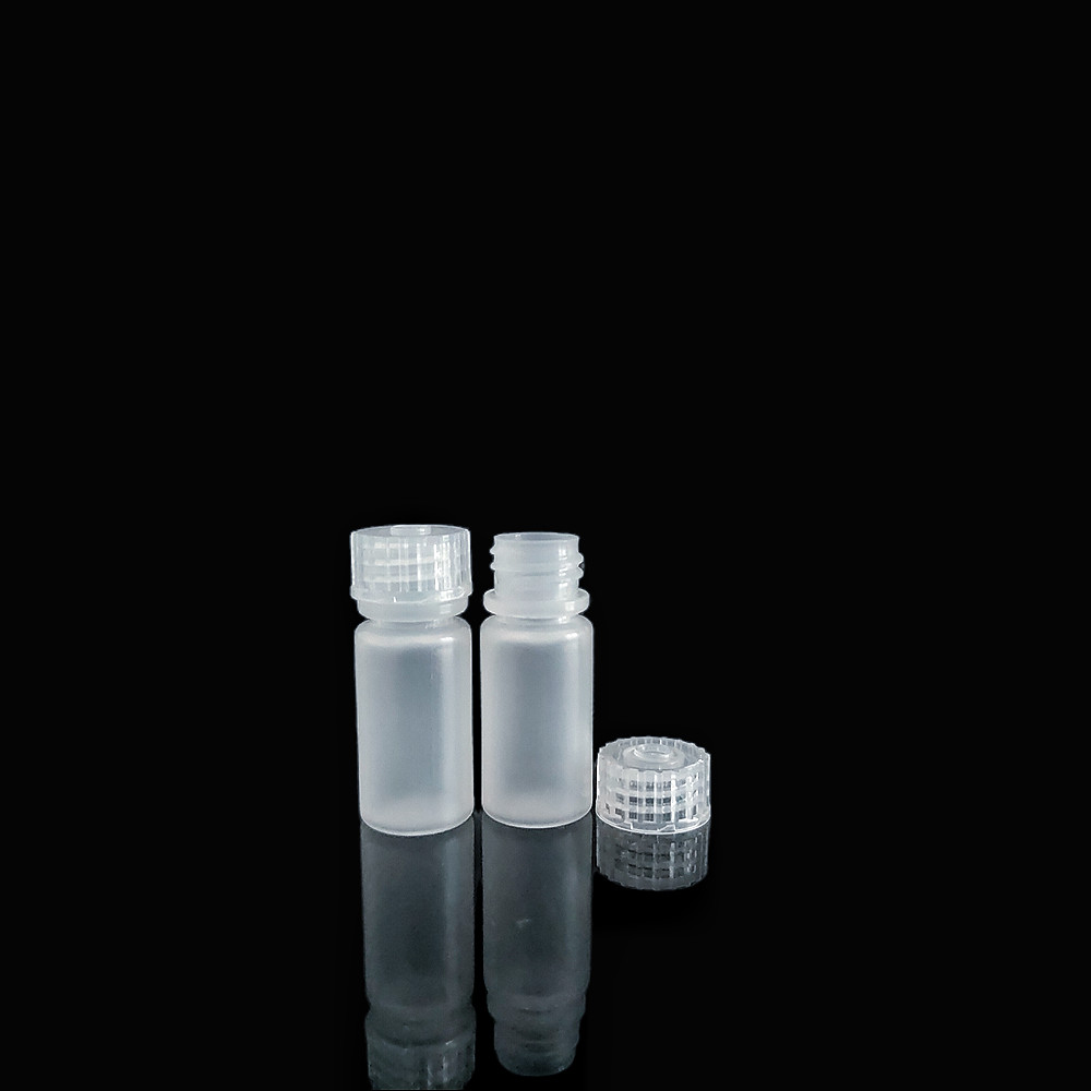 HDPE/PP 4ml Plastic Reagent bottles, warara-ọnụ, ọdịdị/Ọcha/Braw