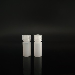 HDPE/PP 4ml Plastic Reagent bottles, warara-ọnụ, ọdịdị/Ọcha/Braw