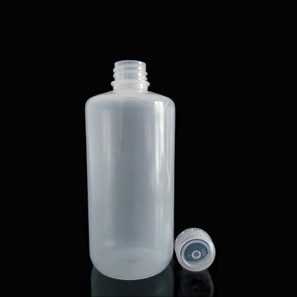 HDPE/PP šauras mutes 500 ml reaģentu pudeles, dabīgas/baltas/brūnas
