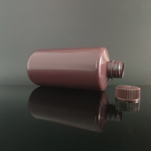 HDPE/PP अरुंद-तोंड 500ml अभिकर्मक बाटल्या, निसर्ग/पांढरा/तपकिरी