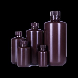 пластикові пляшки для реагентів, PP, вузьке горло, 30 мл ~ 1000 мл, коричневі