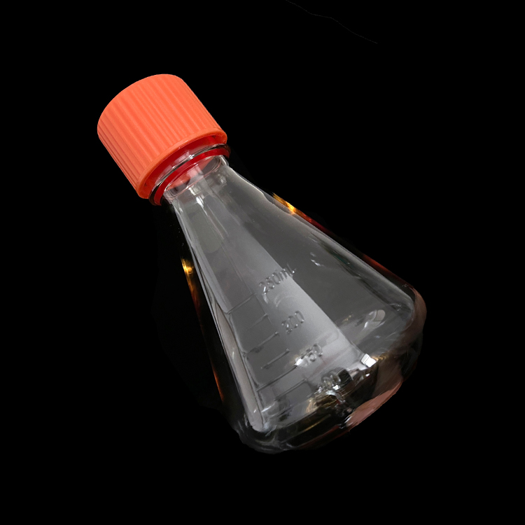 Erlenmeyer-flesse, 250 ml, geventileerde dop