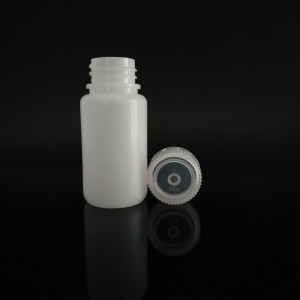 HDPE/PP زجاجات كاشف بلاستيكية واسعة الفم 60 مل، طبيعة/أبيض/بني