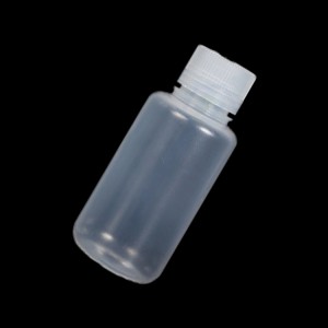 Bottiglie di reagenti di plastica da 500 ml, PP, bocca stretta, trasparenti / marroni