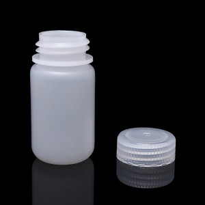 sticle de reactiv din plastic, HDPE, gură largă, 8ml ~ 1000ml, alb
