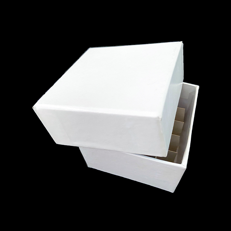 Caja de almacenamiento criogénico de cartón de 25 pocillos, 5×5