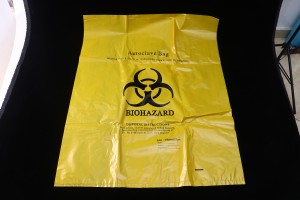 Σακούλα ιατρικών απορριμμάτων σε αυτόκαυστο, προσαρμοσμένο μέγεθος, προσαρμοσμένη ετικέτα