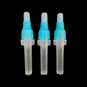 sampling extraction tube, screw cap, light blue, 2ml