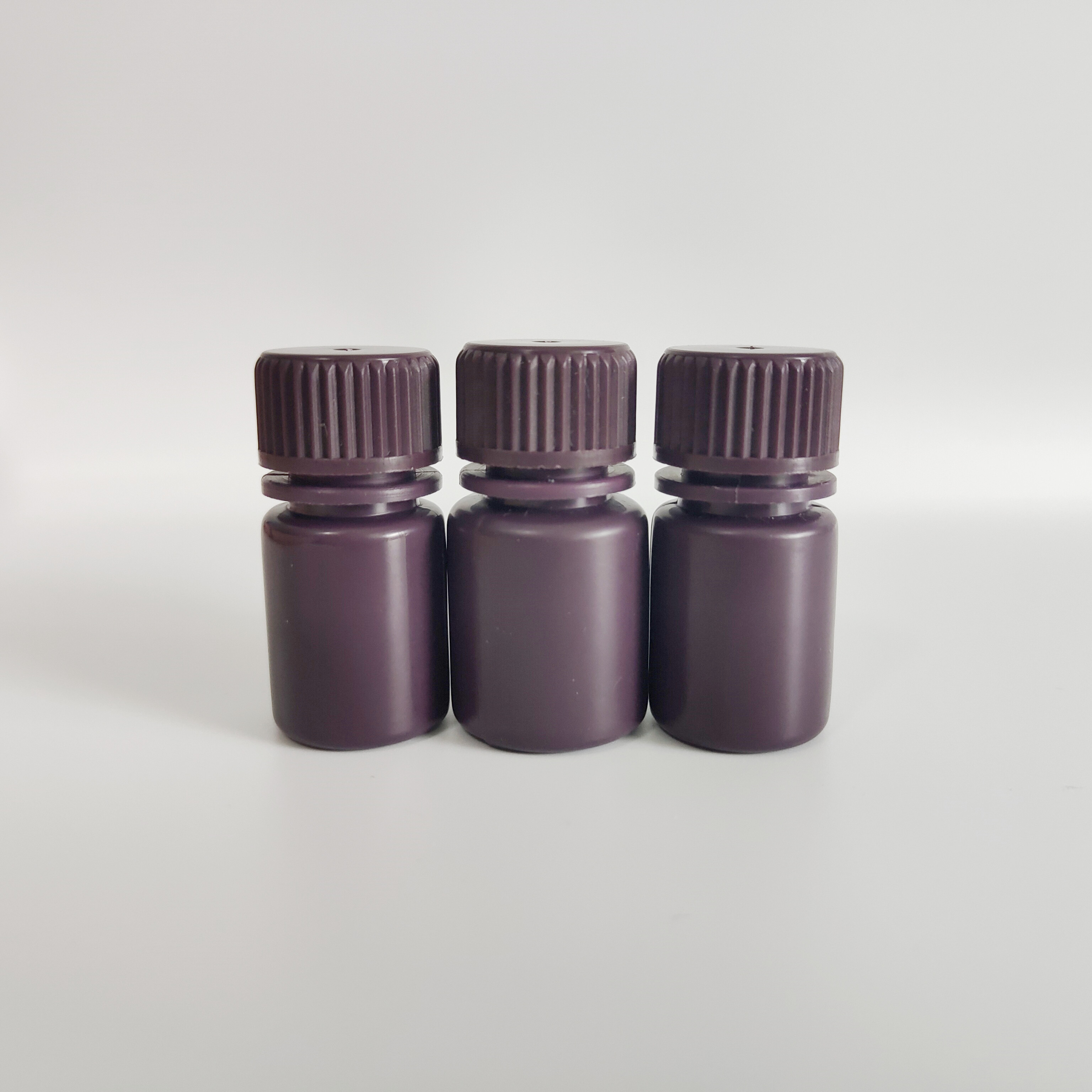 garrafas de reagentes de plástico, PP, boca larga, 8ml ~ 1000ml, marrom