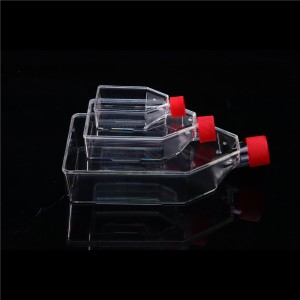 Sterile Zellkulturflaschen aus Kunststoff für Laborzwecke