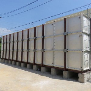 Grp Aquaculture Depósito de auga rectangular