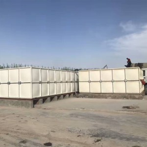 Depósito de auga doméstica de cubo seccional GRP/FRP