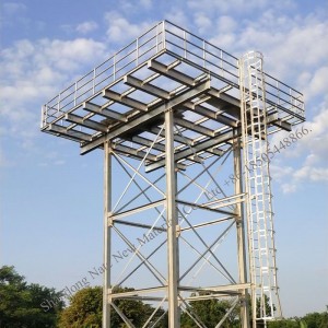 Дизајн за обновливи извори на енергија за голем обем над земја Покачен резервоар за складирање Резервоар за вода за задржување на свежа вода за пиење