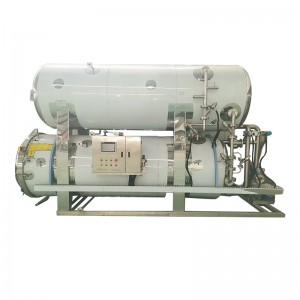Automatic water immersion autoclave retort for food industry