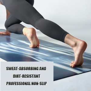 I-Eco Friendly Anti Slip Naturer Rubber PU Yoga Mat