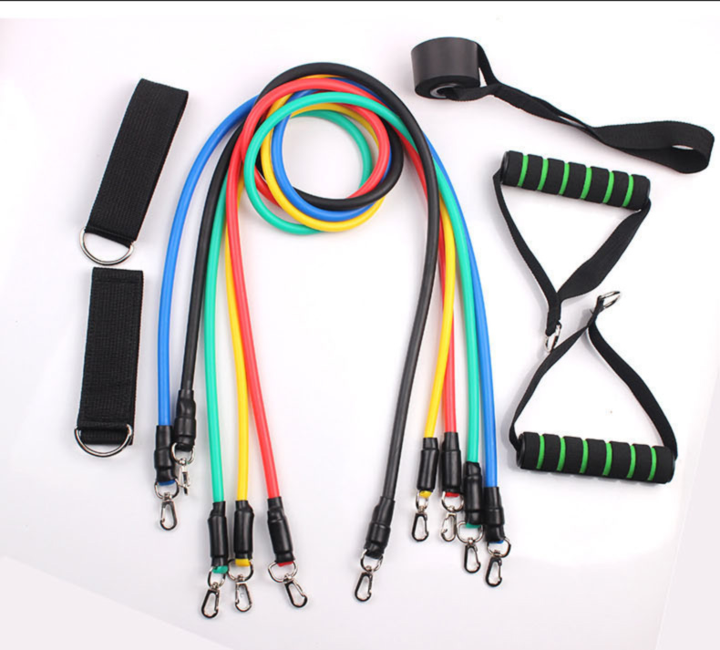 Fitness Yoga TPE LATEX 11pcs Resistance Tube Bands Set Featured Image