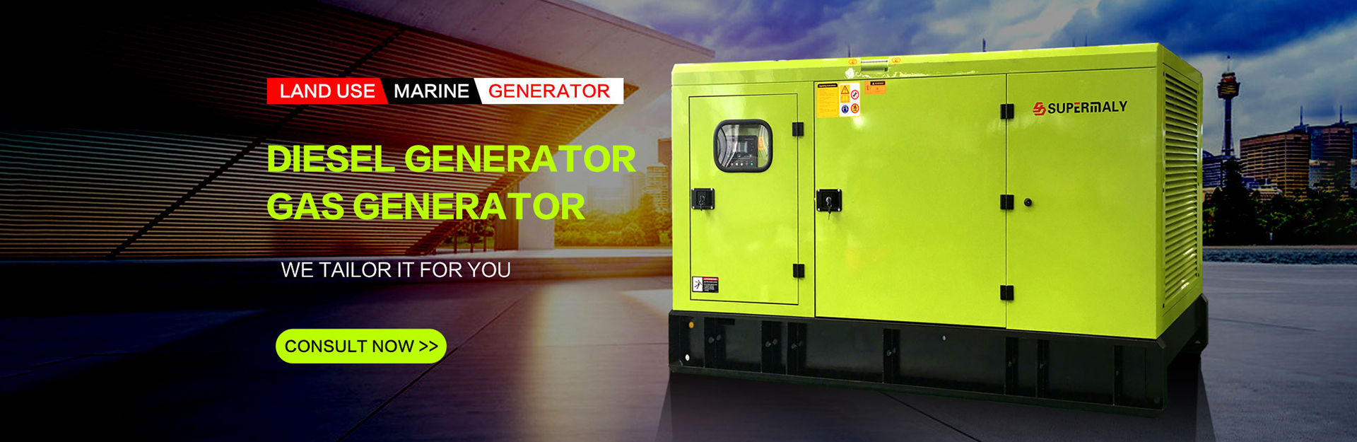 Generator drevet av Cummins Engine