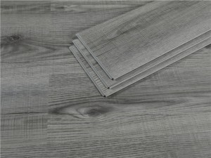Pabrik Custom pabrik murah Instal kanthi klik kunci glossy kayu gandum herringbone SPC vinyl lantai stiker