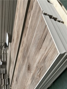 កម្រាលឈើ Vinyl Natural Wood Veneer Rigid SPC Core WSPC Flooring Click VSPC Flooring