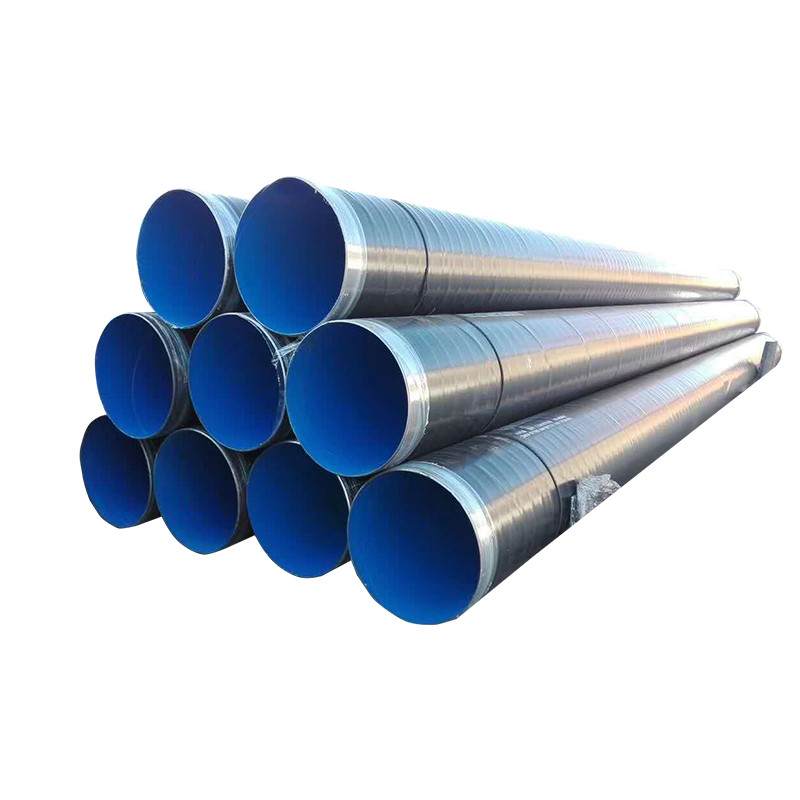 Anticorrosive large diameter composite inner and outer coated plastic steel pipe