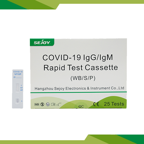 COVID-19 lgG/IgM रैपिड टेस्ट कैसेट