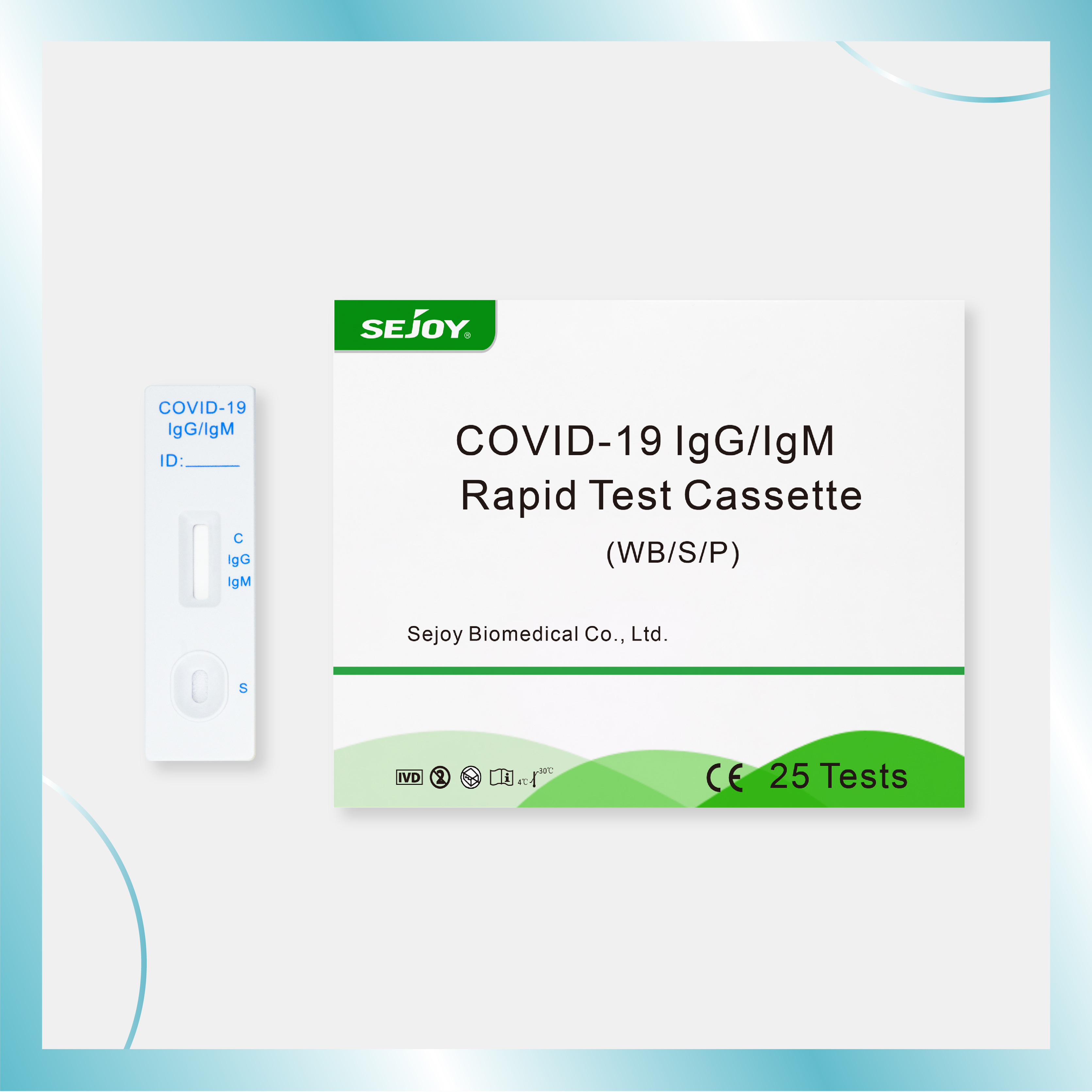 Cassette de test rapide COVID-19 lgG/IgM
