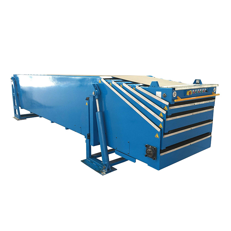 Telescopic belt conveyor for loading and unloading boxes/ cartons/ tires/sacks