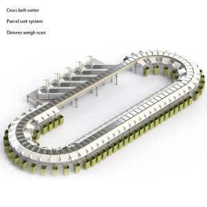 Cross-belt Issortjar Conveyor Line Awtomatizzata Issortjar Conveyor Sistema