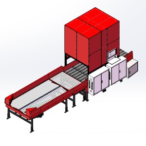 Pakkide eraldamise süsteem Pakkide sorteerimissüsteemid Mõõdud Kaal Skannimine Paki Singular For Logistics