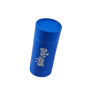 Tuburi albastre din carton kraft, containere din hârtie kraft pentru ceai, cafea sau artizanat, nu push-up