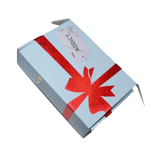 กล่องของขวัญขนาดใหญ่พร้อมฝาปิด กล่องของขวัญแข็งแรง กล่องบรรจุภัณฑ์สีฟ้า ของขวัญ วันเกิด วันคริสต์มาส