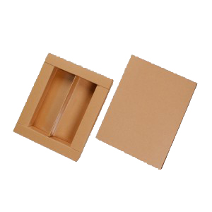 Packaging Boxes Kraft Mini Paper Box nga adunay Window Present Packaging Box Treat
