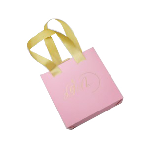 Caixa de agasallo portátil rosa, tamaño polgadas, reciclable, aplicable a voda, embalaxe, agasallo, aniversario