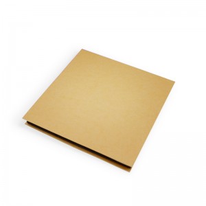 Square Kraft pappkarp, pruun jõukarp ehete jaoks, minipappkarp