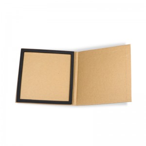 Boîte en carton kraft carrée, boîte kraft brune pour bijoux, mini boîte en carton